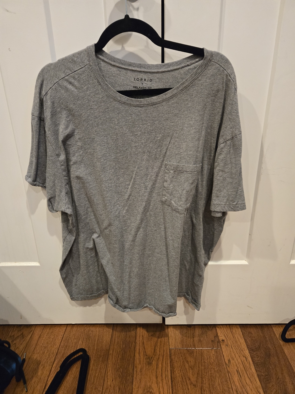 Torrid Soft Gray Pocket Tee